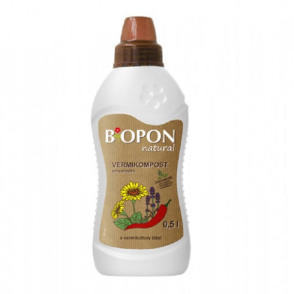 Hnojivo s vermikompostem - BoPon - přírodní tekuté hnojivo - 500 ml