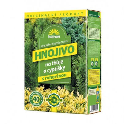 Hnojivo na thúje a cypřišky s rohovinou - Forestina - pevné hnojivo - 1 kg