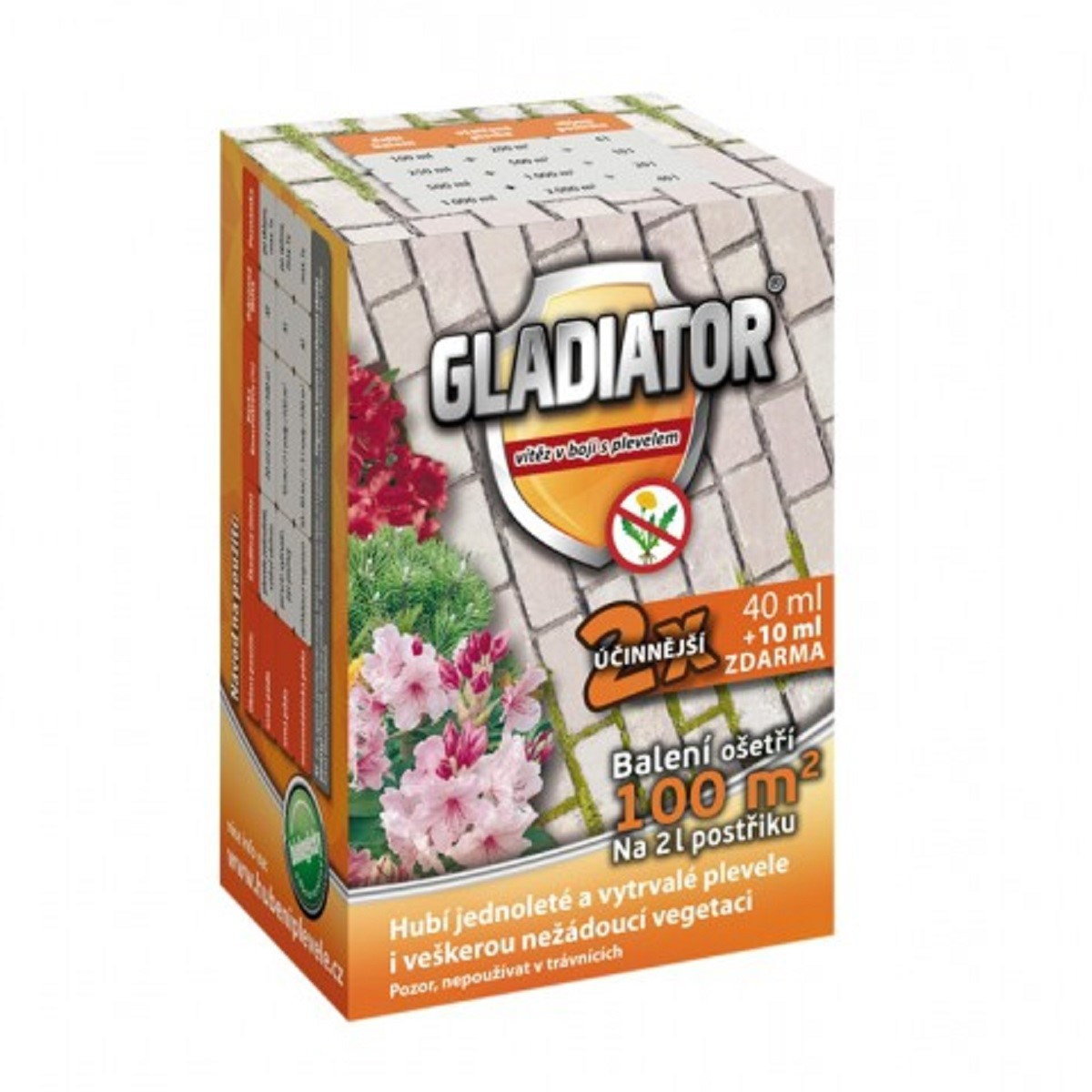 Gladiator - Lovela - ochrana proti plevelu - 40 + 10 ml zdarma